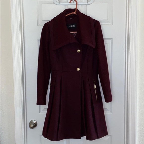 Guess Jackets & Blazers - Guess fit and flare wool jacket